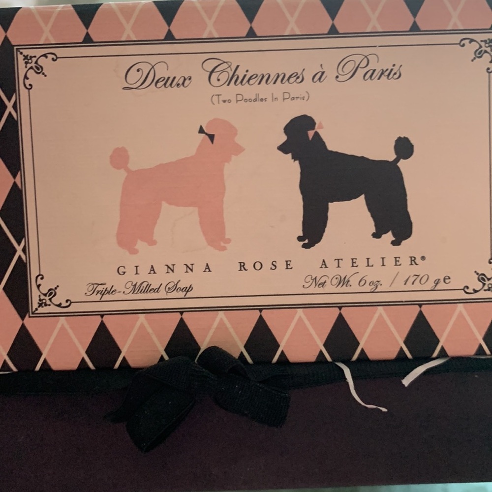 Giana rose atelier set of two poodle soaps